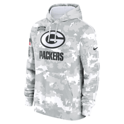 Rare MEDIUM 100% retailer Nike 2017 Green Bay Packers Salute To Service Hoodie Sweatshirt